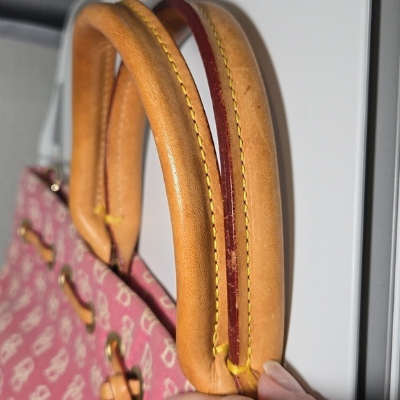 DOONEY & BOURKE Vintage Made in the USA Canvas Light purple/pink Handbag - Picture 12 of 15